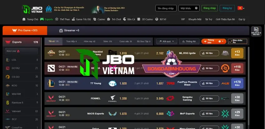 Trang cá cược Esport