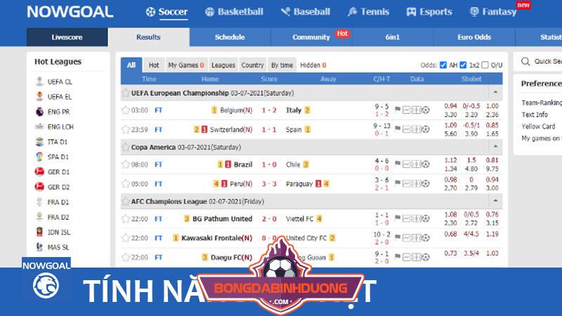 Nowgoal Tiếng Việt Trang web thể thao uy tín cho người Việt